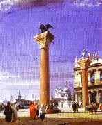 Richard Parkes Bonington St. Mark's Column in Venice France oil painting artist